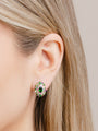 Isabelle Langlois Diopside and Multi-Coloured Gemstone Earrings