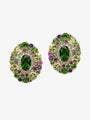 Isabelle Langlois Diopside and Amethyst Earrings