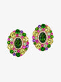 Isabelle Langlois Diopside and Amethyst Earrings