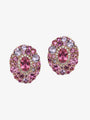 Isabelle Langlois Pink Tourmaline and Rhodolite Stud Earrings