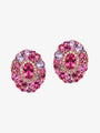 Isabelle Langlois Pink Tourmaline and Rhodolite Stud Earrings