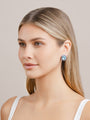 Isabelle Langlois Blue Topaz and Multi-Coloured Gemstone Earrings