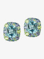 Isabelle Langlois Blue Topaz and Multicoloured Gemstone Earrings