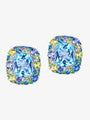Isabelle Langlois Blue Topaz and Multi-Coloured Gemstone Earrings