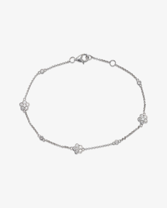 Diamond Flower Bracelet