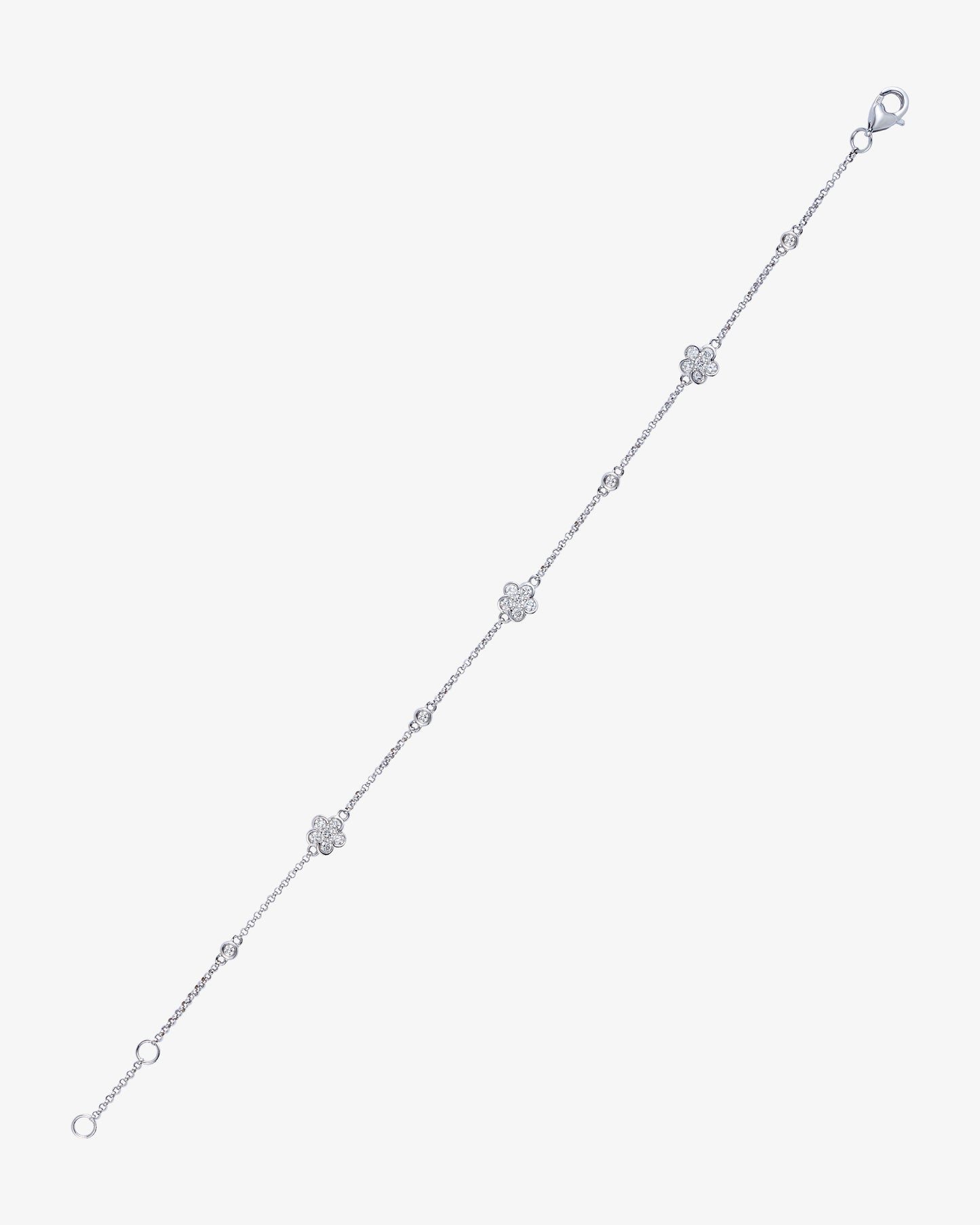 Diamond Flower Bracelet