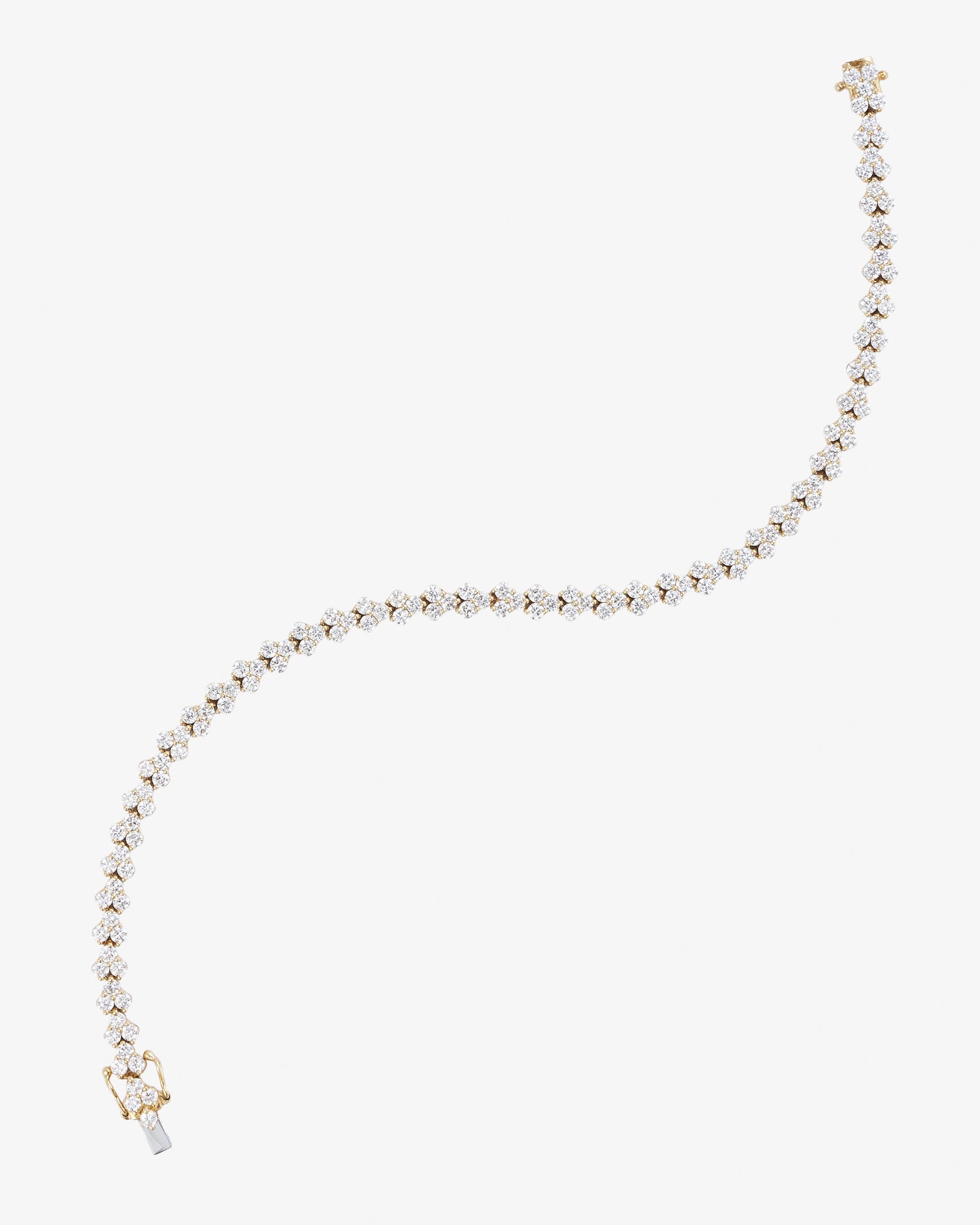 3.84ct Fancy Claw Set Diamond Bracelet