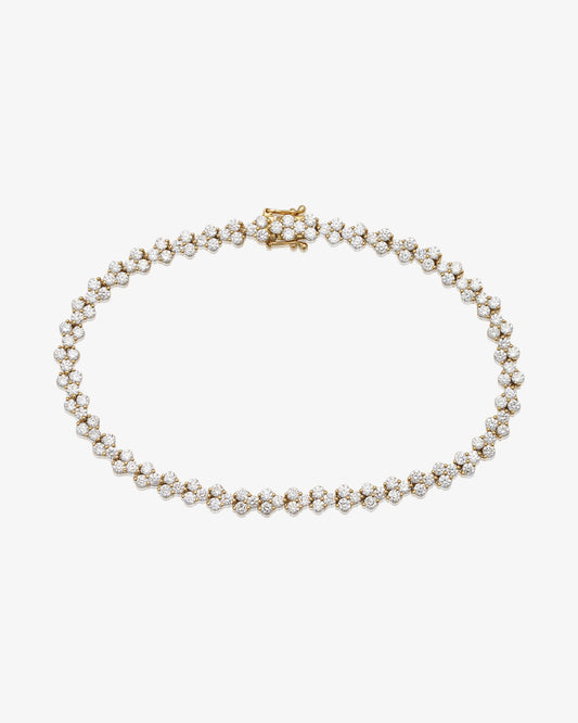 Fancy Claw Set Diamond Bracelet