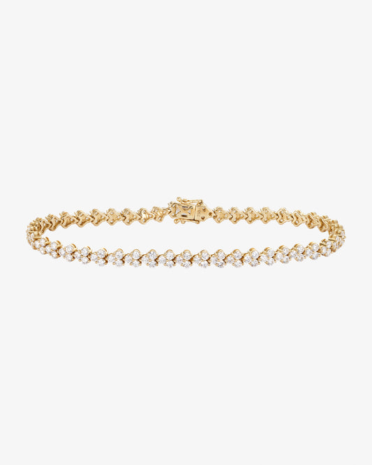 3.84ct Fancy Claw Set Diamond Bracelet
