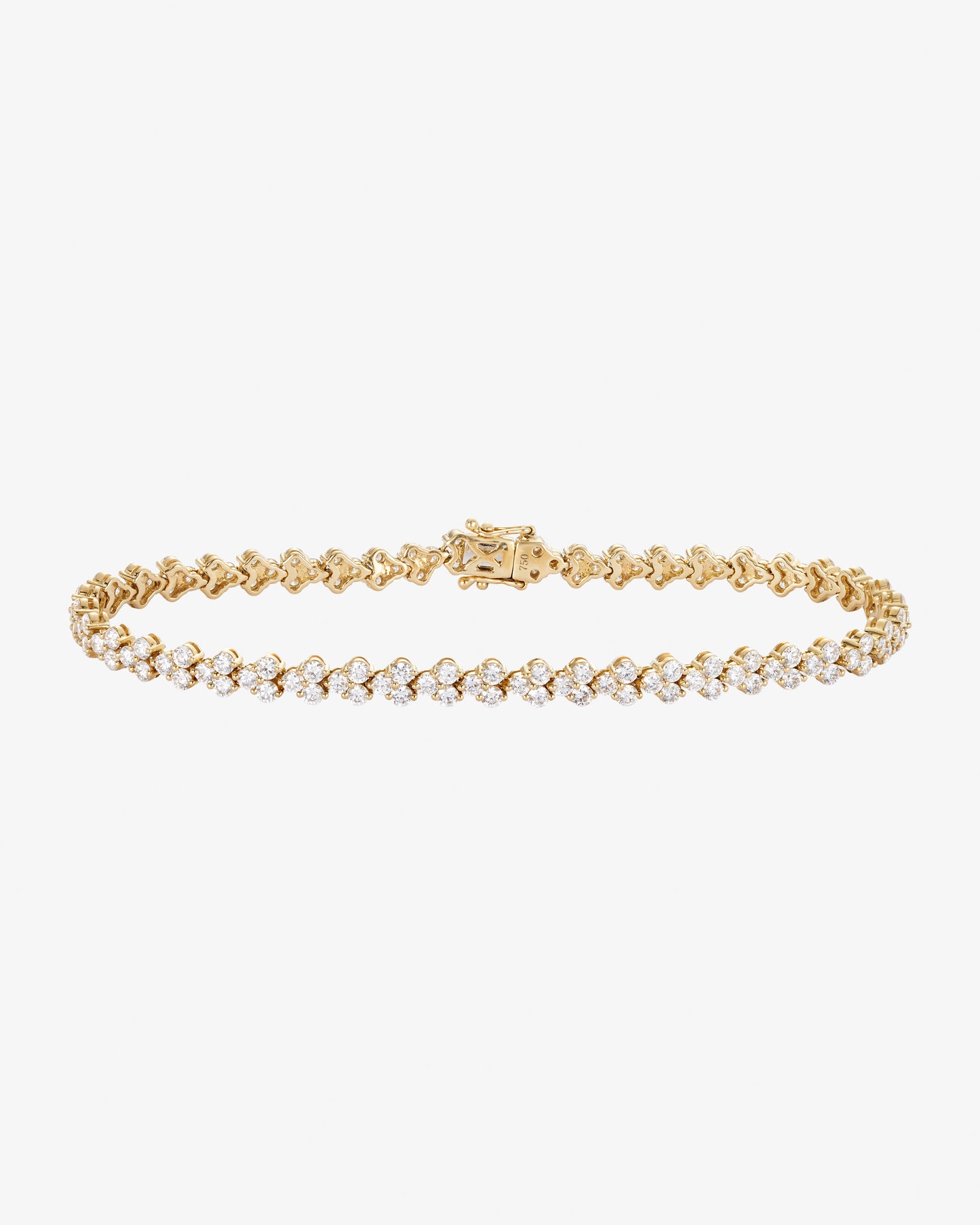 3.84ct Fancy Claw Set Diamond Bracelet