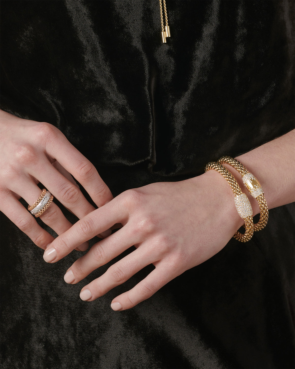 Fope Love Nest Flex'it Bracelet with Diamonds
