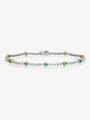 Diamond and Emerald Bracelet