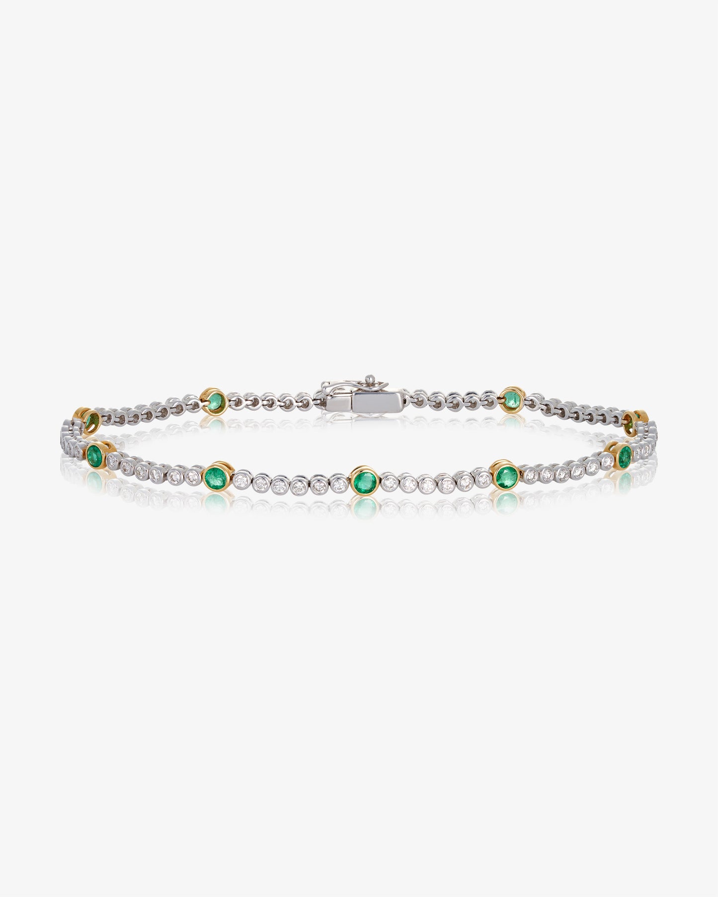 Diamond and Emerald Bracelet