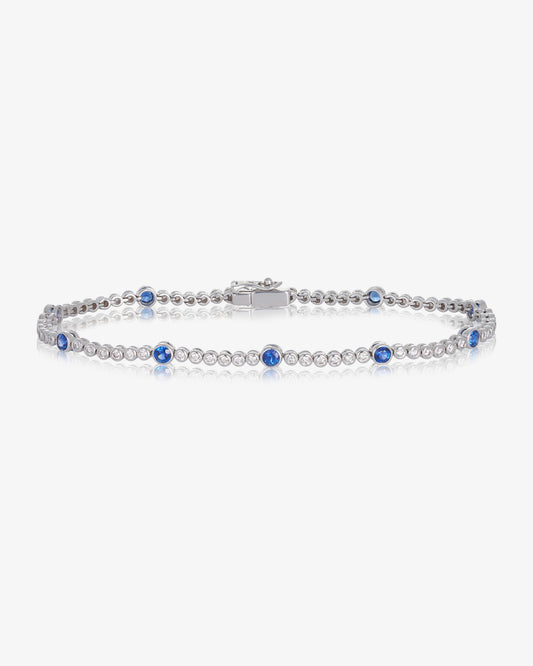 Diamond and Sapphire Bracelet