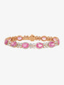 Pink Sapphire and Diamond Bracelet