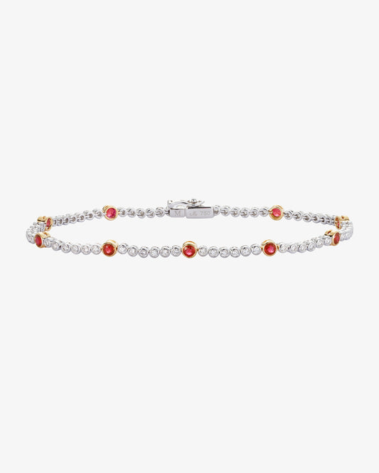 Diamond and Ruby Bracelet