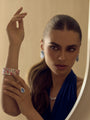 Aquamarine, Spinel and Diamond Bracelet