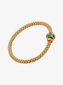 Fope Solo Diamond and Emerald Bracelet