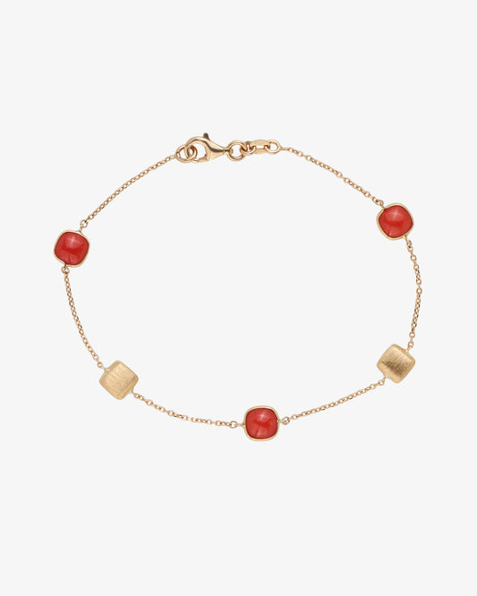 Gold Gemstone Bracelet