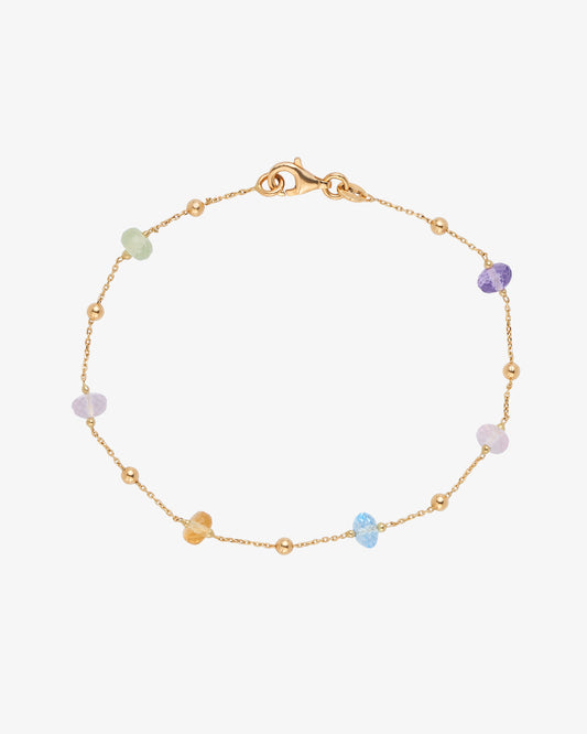 Gold Multi Gemstone Bracelet