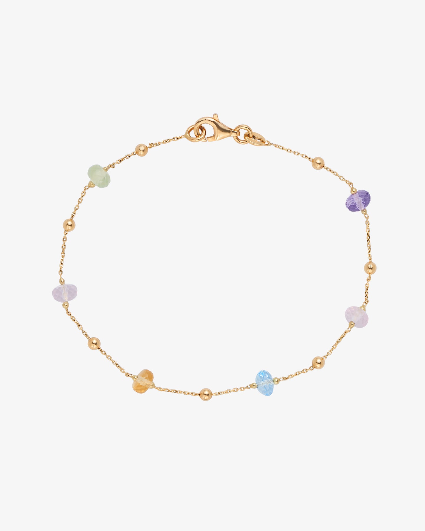 Gold Multi Gemstone Bracelet