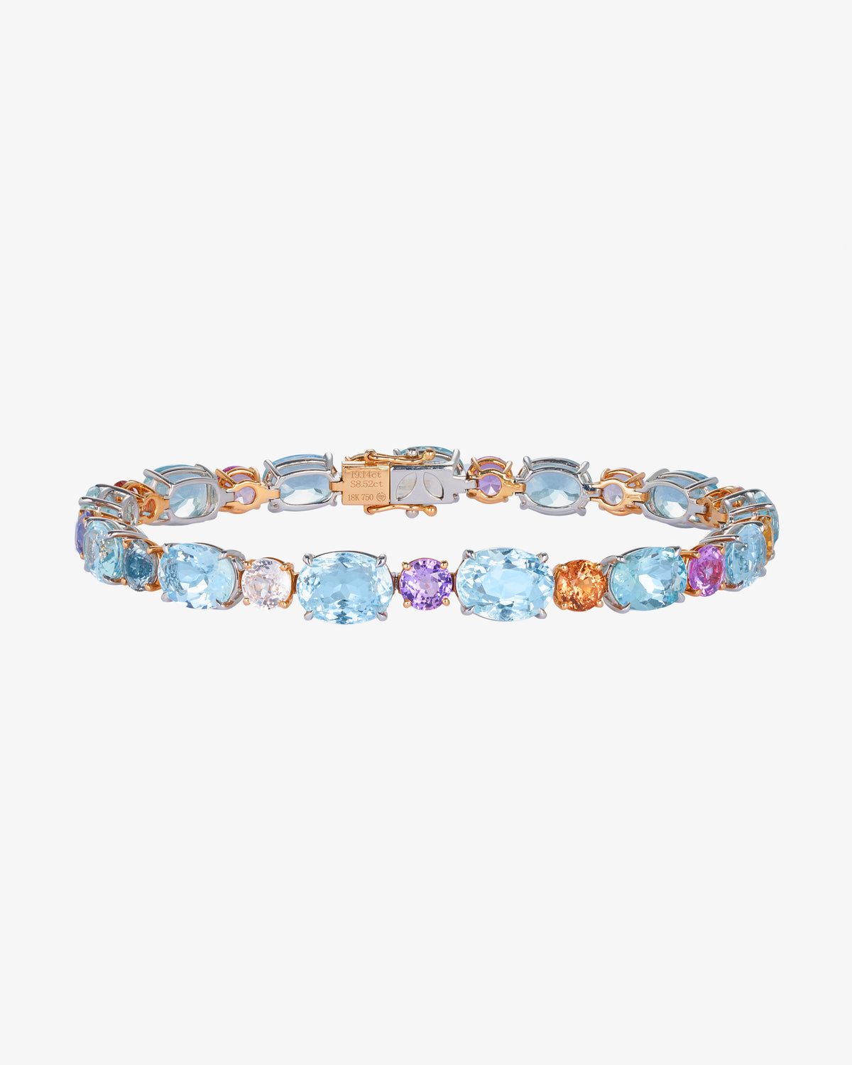 Aquamarine and Sapphire Bracelet