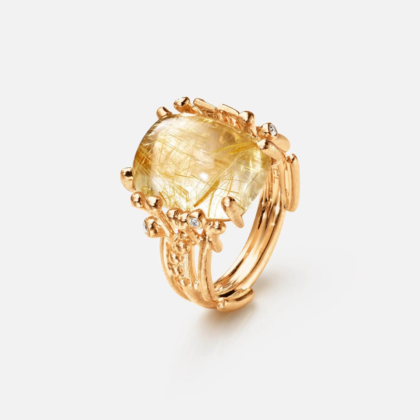 Ole Lynggaard 'BoHo' Ring with Rutile and Diamond