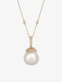 Diamond and Pearl Drop Pendant