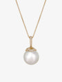Australian South Sea Pearl Drop Diamond Pendant