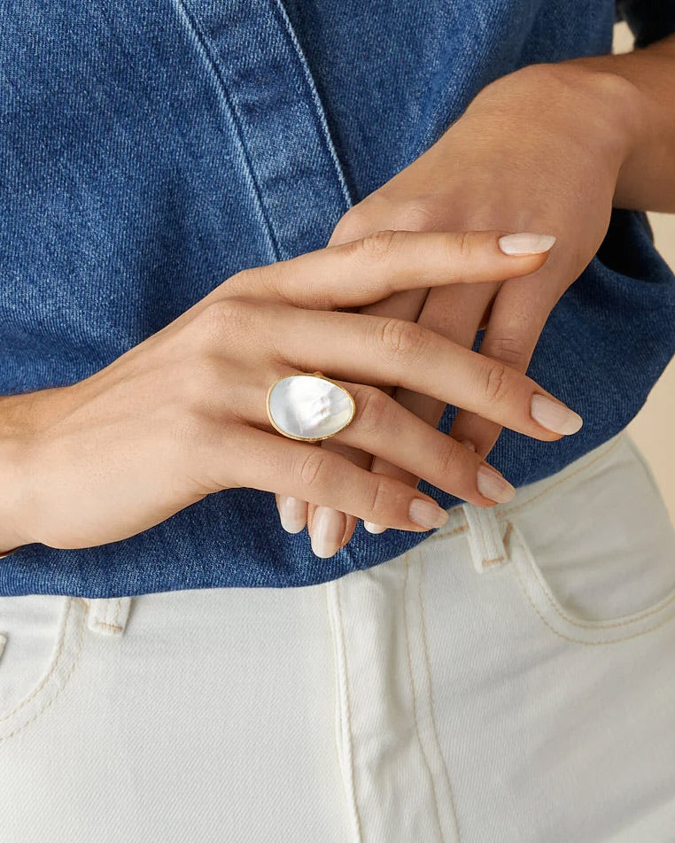 Marco Bicego Lunaria Mother of Pearl Ring