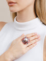 Tahitian Cultured South Sea Pearl and Coloured Stone Ring