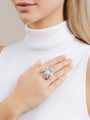 Pearl, Sapphire and ASHOKA® Diamond Ring