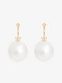 Ole Lynggaard Shooting Star Pearl and Diamond Ear Hangers
