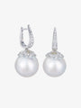Pearl Drop Diamond Earrings
