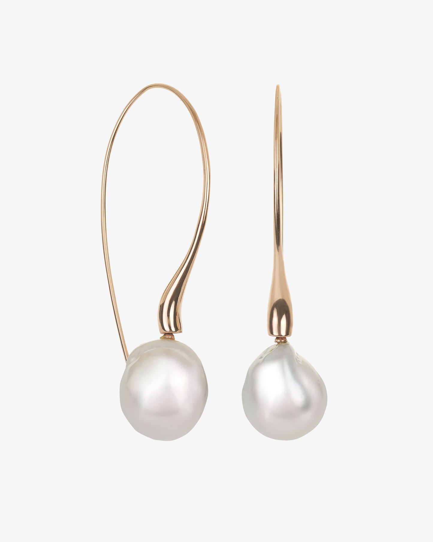 Pearl Hook Drop Earrings