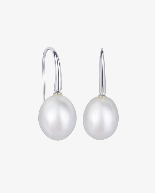 Pearl Hook Drop Earrings