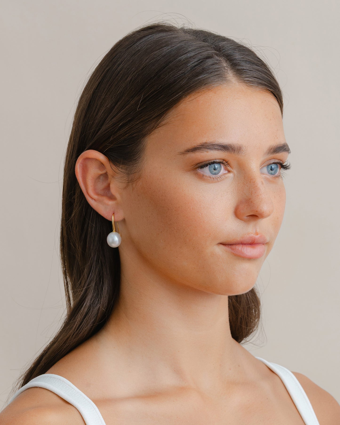 Pearl Hook Drop Earrings