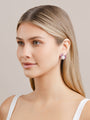 Pearl, Pink Sapphire and ASHOKA® Diamond Earrings