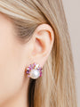 Pearl, Pink Sapphire and ASHOKA® Diamond Earrings