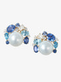 Pearl, Sapphire and ASHOKA® Diamond Earrings