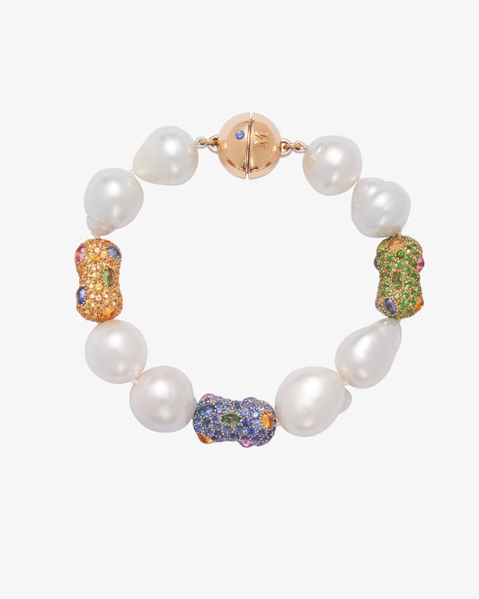 Australian South Sea Pearl with Peanuts Bracelet