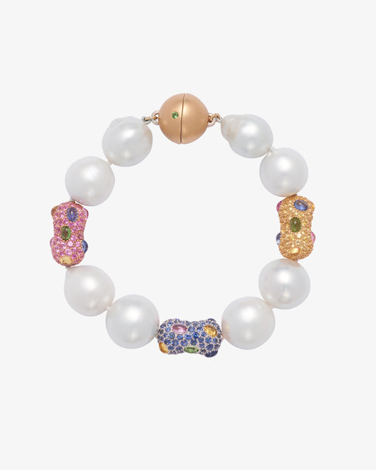 Australian South Sea Pearl with Peanuts Bracelet