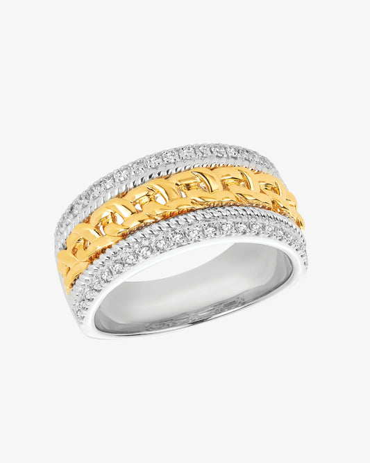 MW ‘Throne’ - Diamond, Yellow And White Gold Ring