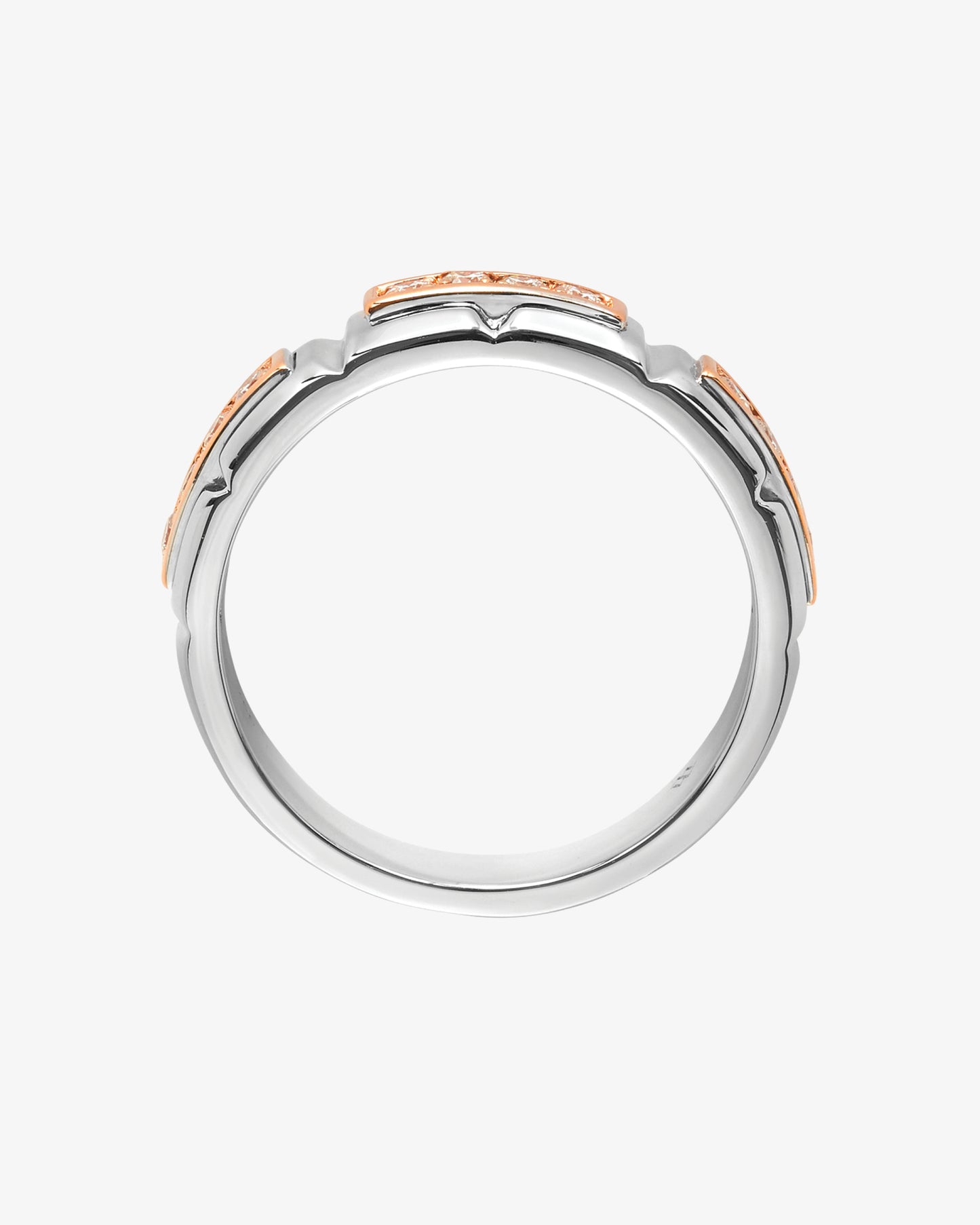 MW ‘Rose’ - Diamond, White and Rose Gold Ring