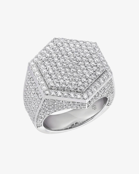 MW ‘Hex’ - Diamond And White Gold Ring