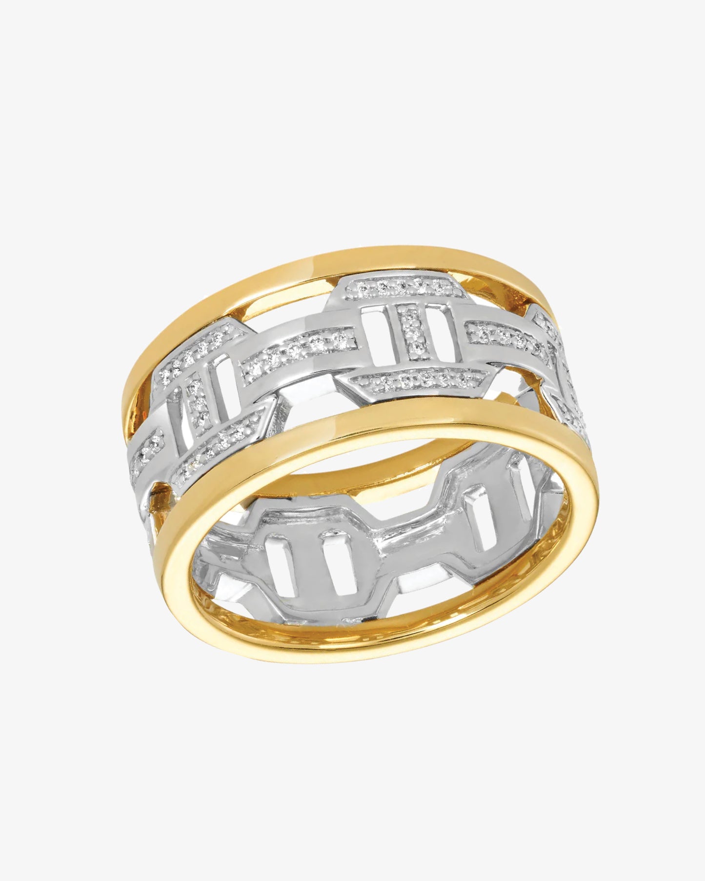 MW ‘Tron’ - Diamond, Yellow And White Gold Ring