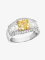 MW ‘Canary’ - Yellow Diamond And White ASHOKA® Diamond Ring