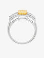 MW ‘Canary’ - Yellow Diamond And White ASHOKA® Diamond Ring