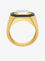 MW ‘Empire’ - Diamond, Yellow And White Gold And Black Enamel Ring