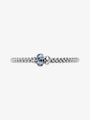 Fope 'Solo' bracelet with diamonds and blue sapphires